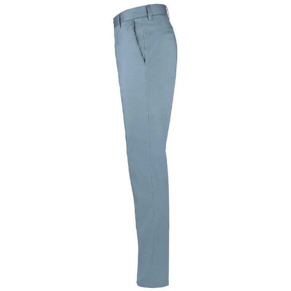 SOLS Mens Jared Stretch Slim Suit Trousers / Creamy Dark Blue - Picture 2 of 3